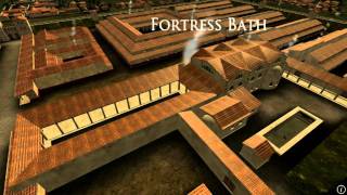 Animation of ancient Roman Fort in Caerleon Wales [upl. by Novel]