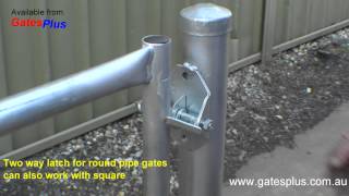 Gate Latch 2 way for round pipe and square [upl. by Harehs]