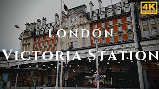 London Victoria Station Walk Through England 4K [upl. by Ahsit792]