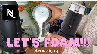 How To Foam Milk With Aeroccino 3 Make Coffee With Foam Tips amp Tricks  Easy Foamed Latte Recipe [upl. by Matthia]