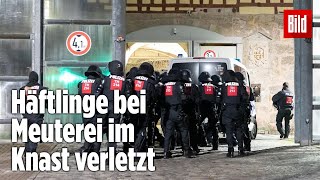 Gefängnismeuterei Polizei stürmt Knast in Thüringen  JVA Untermaßfeld [upl. by Agnola]